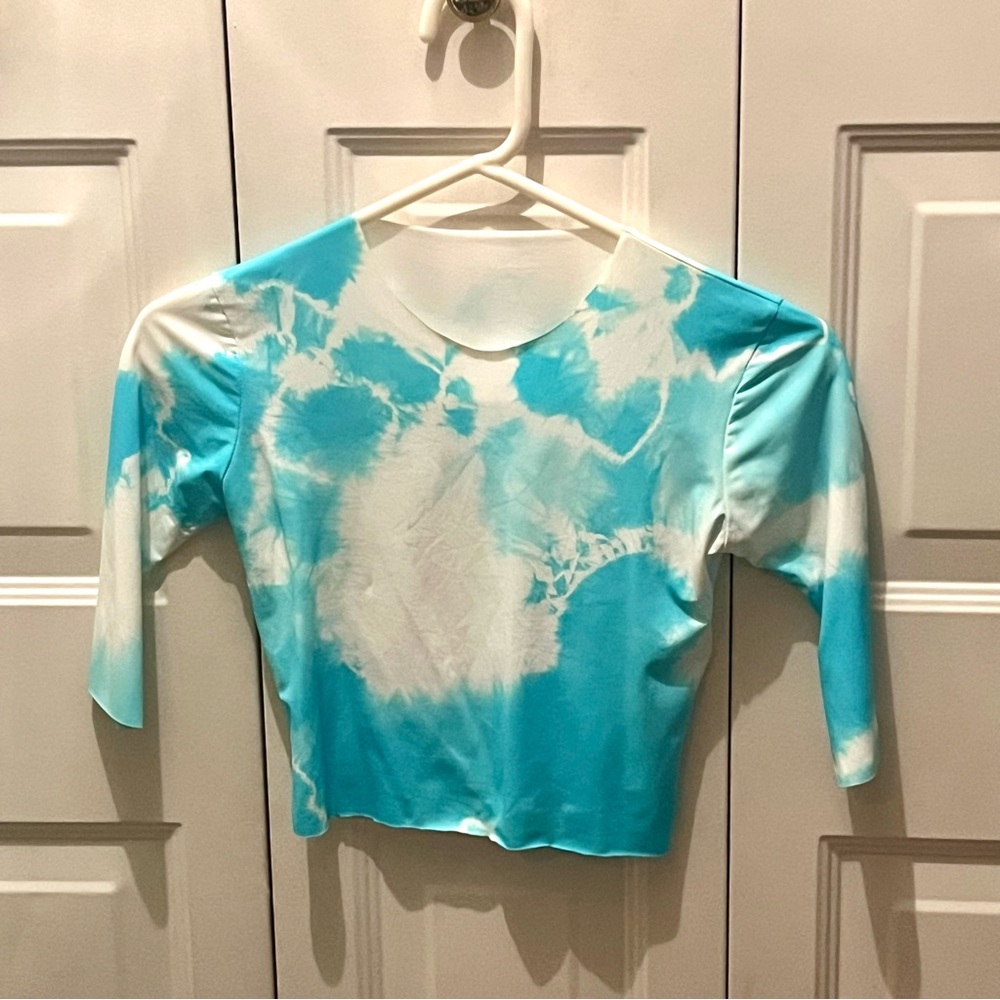 Forte dei Marmi Couture tie dye crop top